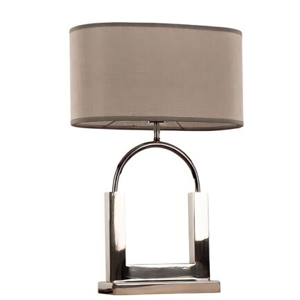 Modern Table Lamp Chrome Color (With Shade
