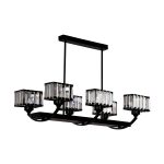 Tiara Ceiling Lamp - 6 Bulbs - Black