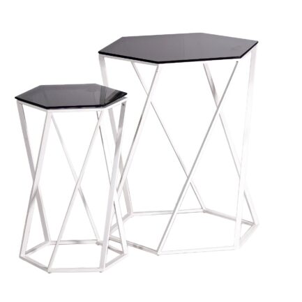 Tiara Side Table Hexagon 2 Pcs
