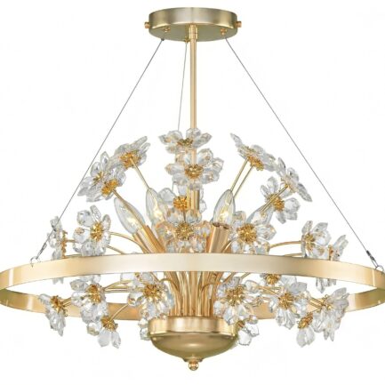 Modern Ceiling Lighting Color Gold 6 Bulb