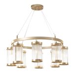 Modern Ceiling Lighting Color Gold 8 Bulbs