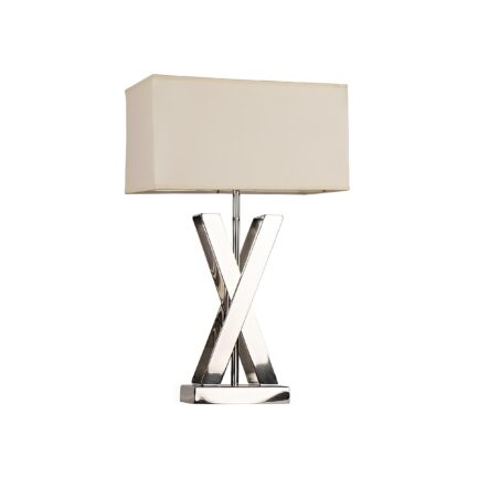 Modern Table Lamp Chrome (With Shade
