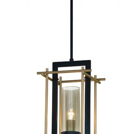 Pendant 99/3022/1 Matte Gold Lacquer & Black - 1 Bulb