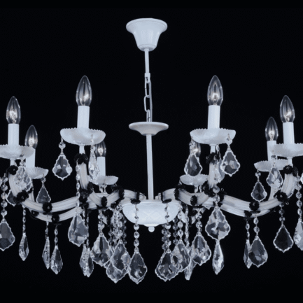 Asfour Chandelier 21/3057/8 Electrostatic White Pend