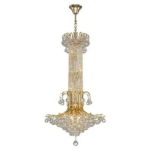Chandelier Asfour 15 Bulbs Gold