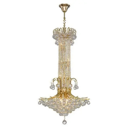Chandelier Asfour 15 Bulbs Gold