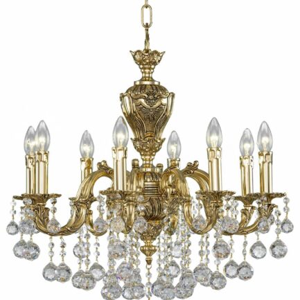 Chandelier Asfour Gold Oxide 8 Bulb