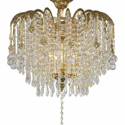 Chandelier Crystal Oxide Gold