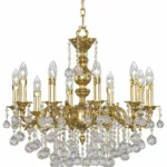 Chandelier Gold Oxide Ball 10 Bulb