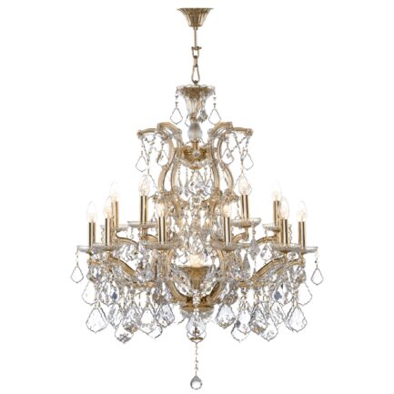 Classic Chandelier 16 Bulbs Gold