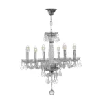 Crystal Chandelier Brand Asfour 6 Bulbs
