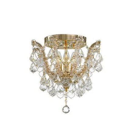 Asfour Maria Theresa Ceiling Lamp 4 Bulbs - Gold - Ball & Octagon Clear