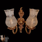 crystal 2 arms wall lamp