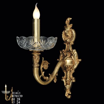brass wall lamp