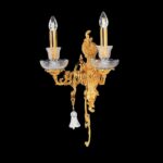 2 arms crystal wall lamp