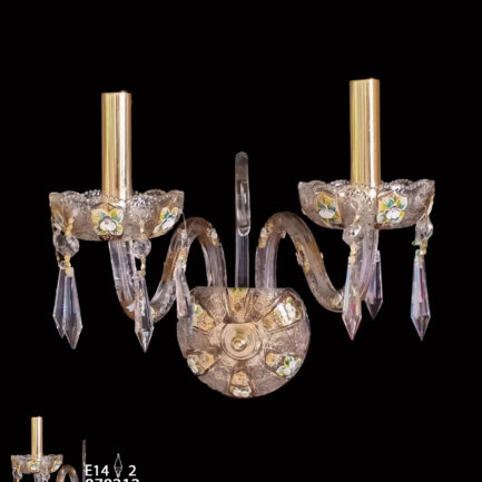 crystal chandelier 2 arms
