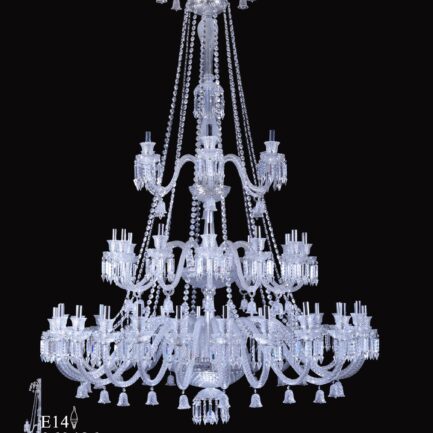 white Murano chandelier