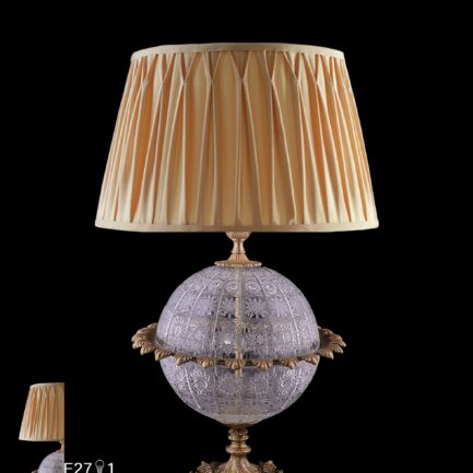 round crystal lampshade