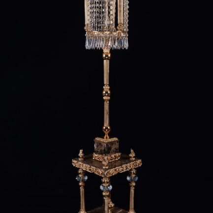 brass floor lamp