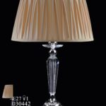 chrome and crystal lampshade