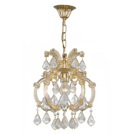 Maria Theresa Pendant Light - 5 Bulbs - Gold