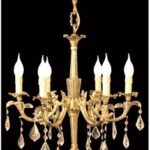 brass chandelier 6 arms