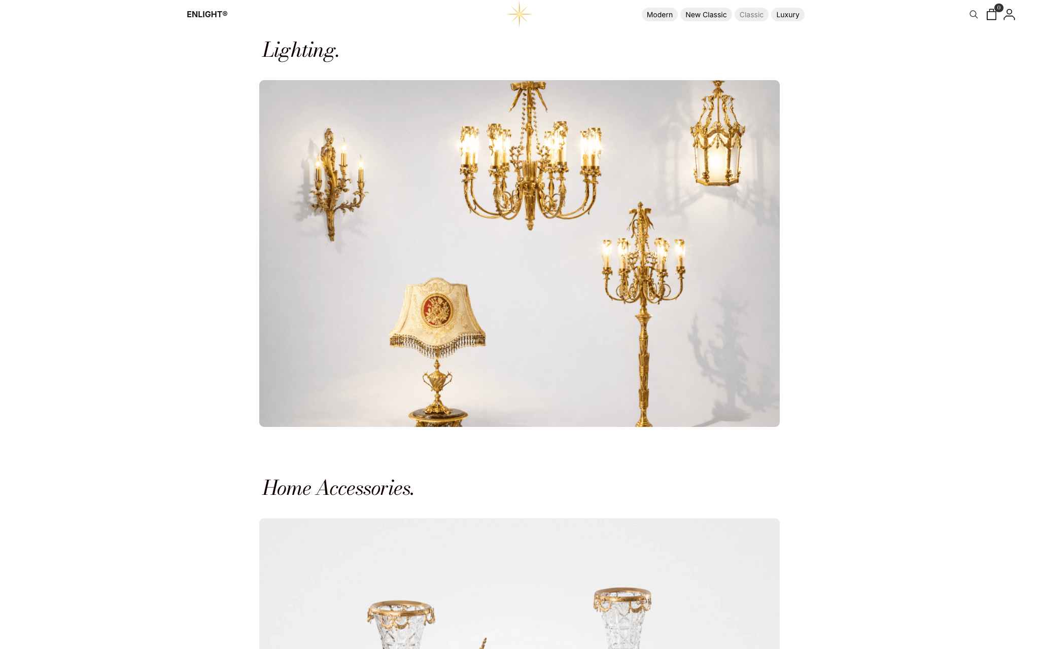 Classic product categories
